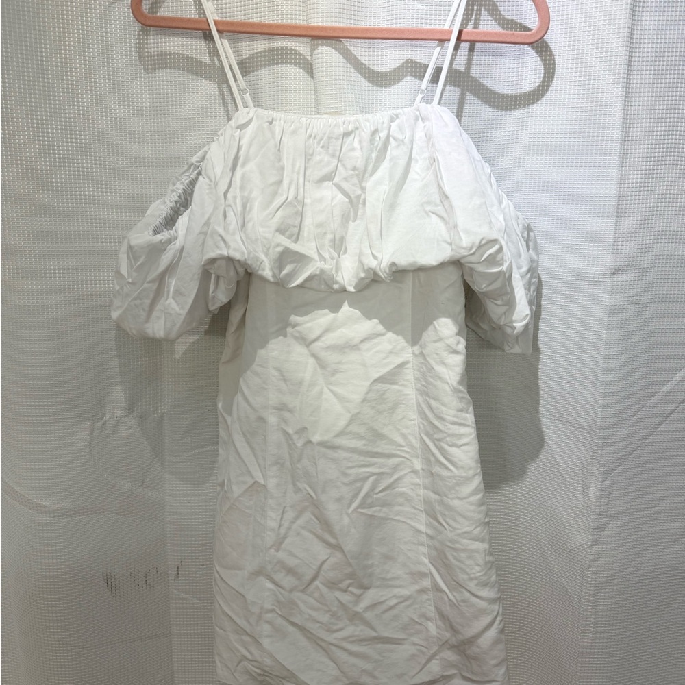 A New Day White Off-Shoulder Mini Dress